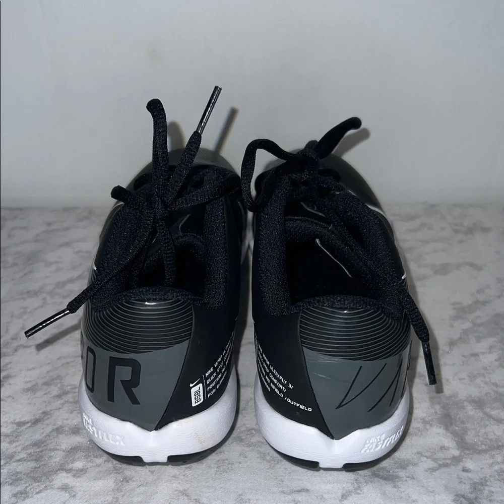 Nike Vapor Ultrafly 3 Fastflex Black and White Cleats